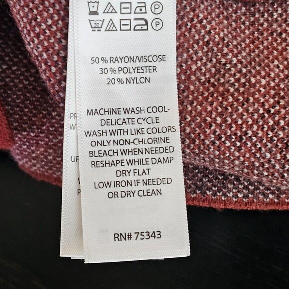 Tahari Fleece Jacket Womens XS Red Plaid Full Zip Duster Parka Mid Length - Picture 4 of 12